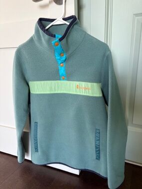 COTOPAXI Teca 1/4 snap sz L Women's fleece lightweight pullover bluegrass